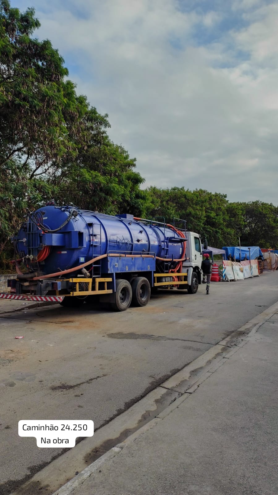Sucção e transporte de resíduos industriais